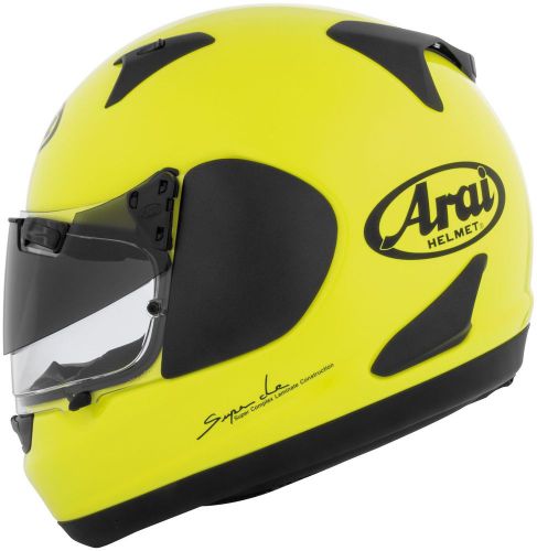Arai signet-q pro-tour fluorescent yellow helmet size medium