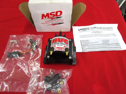 New msd 8250 high voltage coil &amp; mounting kit &amp; wire harness