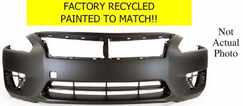 2013-2015 nissan altima front bumper cover oem recycled painted to match