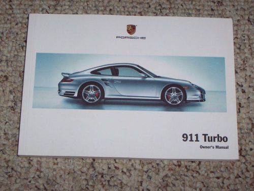 2007 porsche 911 turbo owner user manual book coupe s 3.6l 997 awd