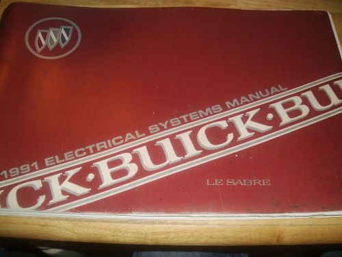 1991 buick / le sabre / electrical / wiring shop manual / original lesabre book