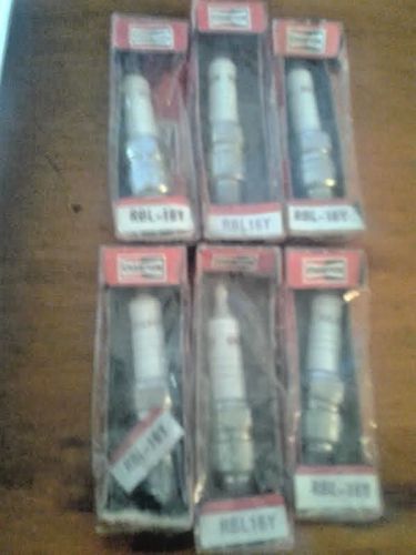 Champion spark plugs 6 pcs rbl16y 1960-80&#039;s gm ford jeep +more see list