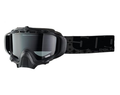 Oem polaris 509 snowmobile black sinister x5 goggles polarized smoke tint lens