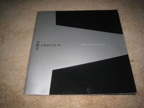 2000 lincoln ls v6 v8 sales brochure dealer catalog