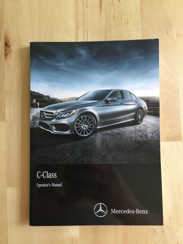 Mercedes benz english owner&#039;s manual c300, c 300, c400, c 400 4 matic 2015-16