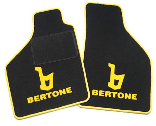 Bl./yellow bertone floor mats for fiat x 1/9 1300 + 1500