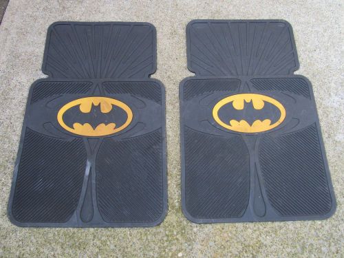 Batman 2pc pair rubber floor mats front all weather heavy duty