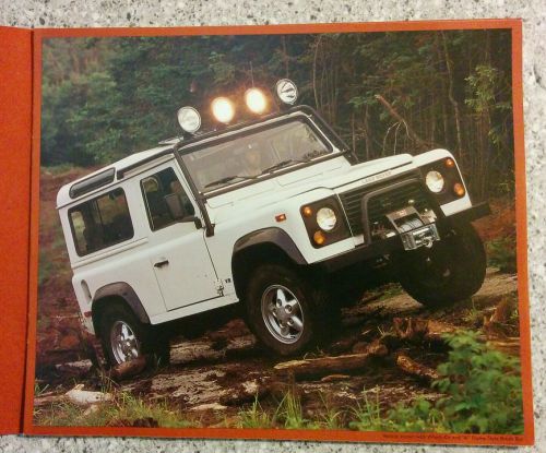 Vintage 1996 land rover defender 90 station wagon dealer sales brochure book