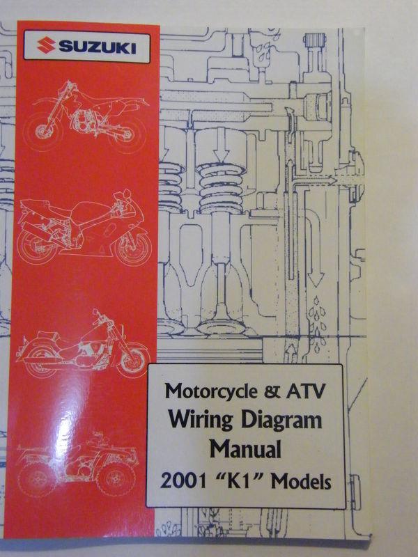  new 2001 suzuki motorcycle & atv wiring diagram k1 models manual