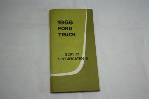 1968 ford oem truck  service specification book manual free shipping