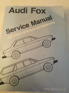 Audi fox repair factory service manual - robert bentley. 1973-79