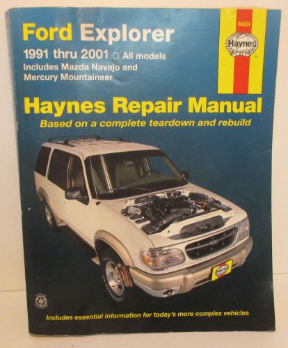 Ford explorer 91/01 mazda navajo,mercury mountaineer haynes repair manual