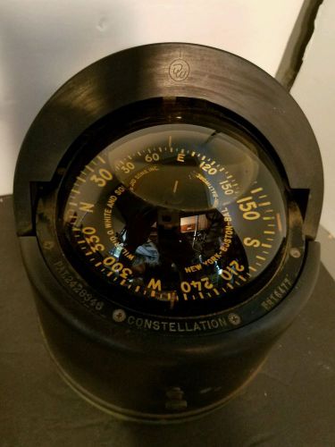 Kelvin white compass, boat compass, constellation compass, antique compass