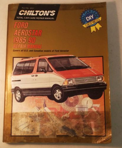 Chilton #8057 repair manual total care series 1985-&#039;90 ford aerostar van minivan