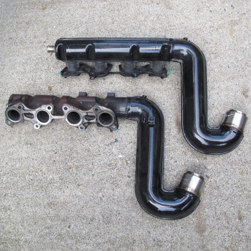 Stainless exhaust manifolds and gaskets for toyota marine v8 - never in water