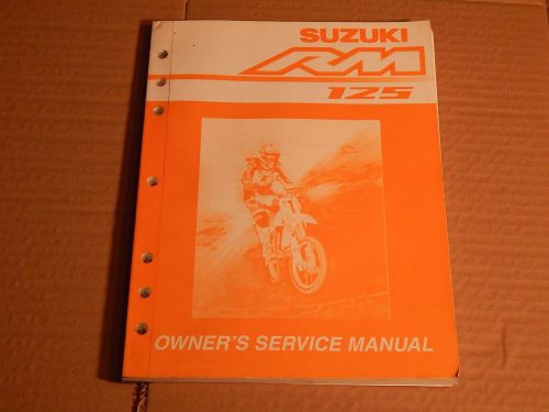 2004 suzuki rm125 motocross motorcycle owners service manual -rm 125-suzuki