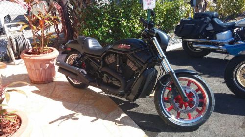 2006 harley v-rod custom, murdered out, blacked out, black and red