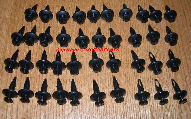 Plastic rivet fastener screw clips bruin kodiak grizzly 350 400 450 fender qty40