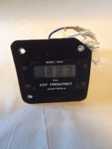 Davtron adf frequency indicator 701 701a 14 volt with harness s/n 2394 n