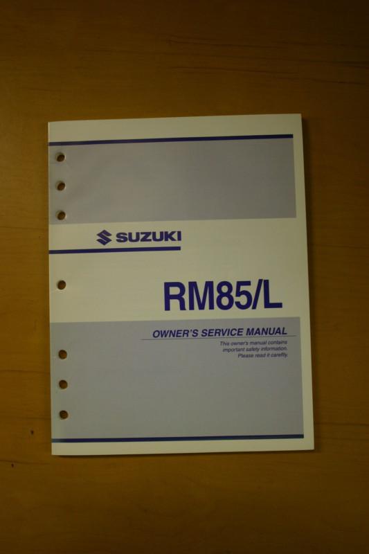 2004 suzuki rm85/l owner's service manual