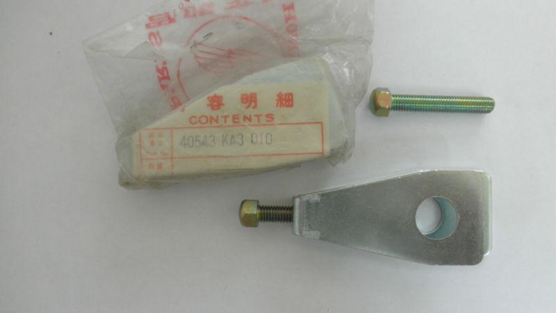Nos 1981 honda cr125 elsinore chain adjusters with screws 40543 ka3 010