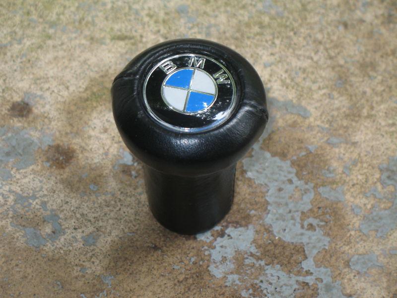 Vintage leather bmw screw on shift knob for bmw 2002 2002tii ii e21 e12  e24 e3
