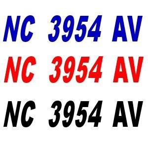 Boat pwc custom registration numbers lettering decals