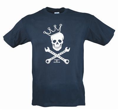 Genuine hotrod hardware® skull and wrenches t-shirt 102123x