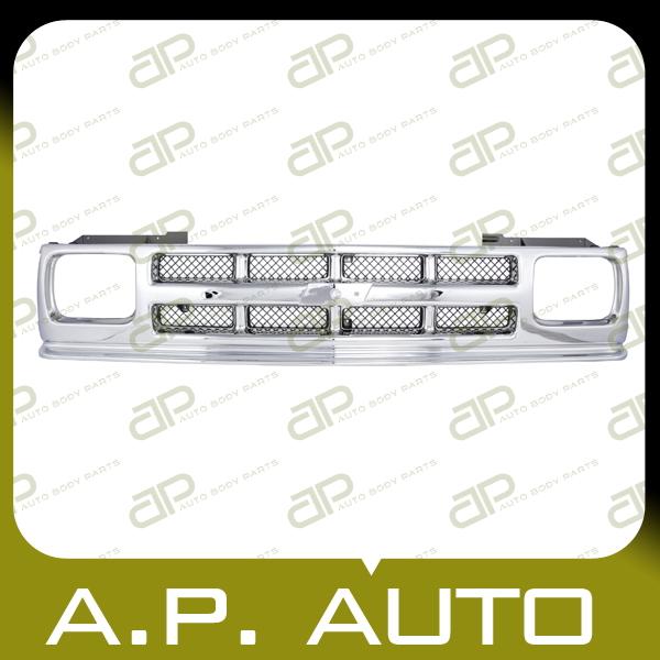 New grille grill assembly replacement 91-94 chevy s10 blazer pickup chrome