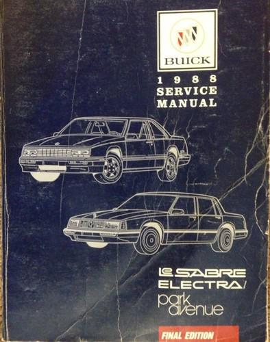 1988 buick park avenue, le sabre gm service  manua final edition nice !