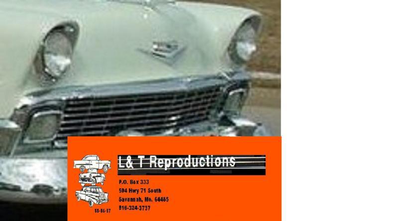 1956 chevy hood bar chrome trim parts new belair sedan hardtop wagon nomad conv