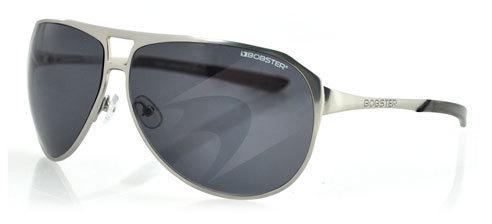 Bobster snitch street series sunglasses, industrial silver frame, smoked lens