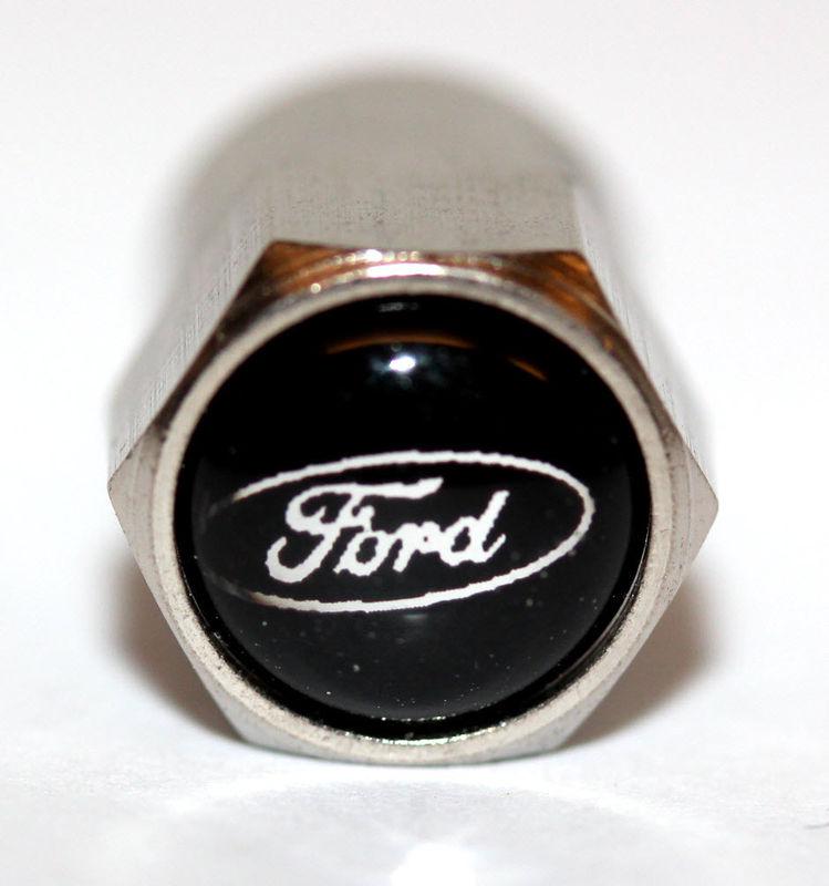4x ford black tire valve stem mustang f150 focus fiesta fusion taurus