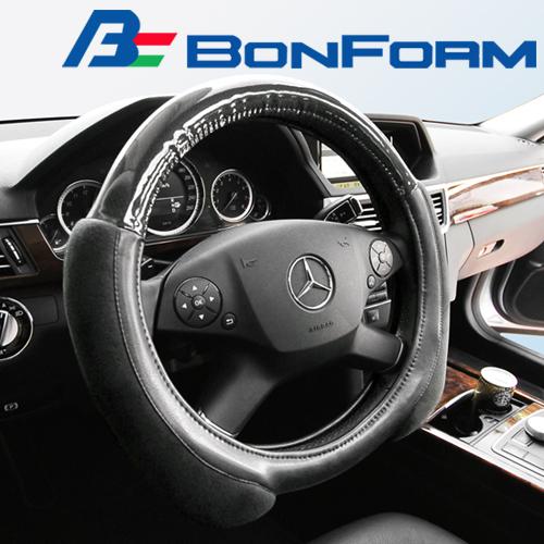 Bonform 9992-01/9992-05 3d carbon memory foam steering wheel cover suede car  