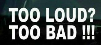 Too loud? too bad!!! jdm vw bmw gti passat euro vinyl die cut decal sticker