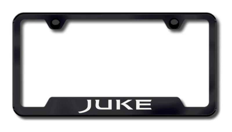 Nissan juke laser etched black cut-out license plate frame made in usa genuine
