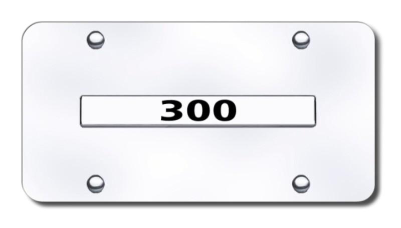 Chrysler 300 name (only) chrome on chrome license plate made in usa genuine