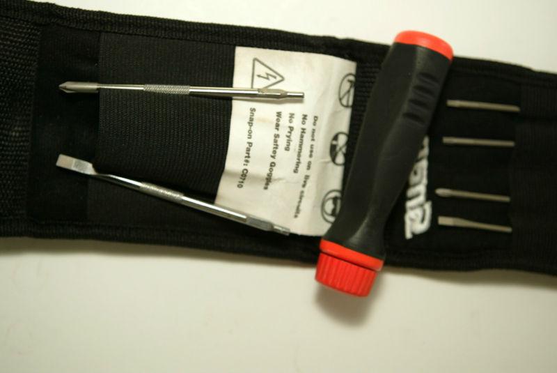 Snap-on mini ratcheting screwdriver set (6 tips) orange sgrmini c0710