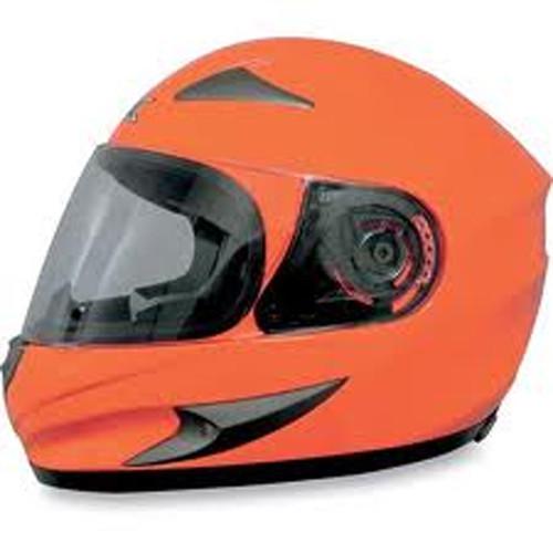New afx fx-90 motorcycle helmet, safety orange, xs