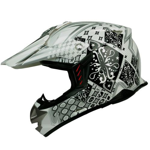 S m l xl ~ sx01 black magic motocross mx off-road enduro atv quad dot helmet