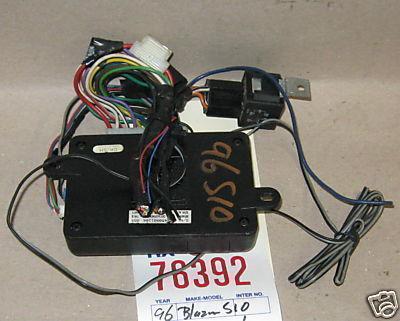 Chevy 96 s10 security control module lock alarm 1996