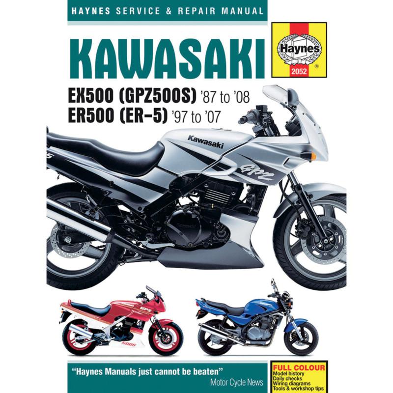 Haynes 2052 repair service manual kawasaki ex500 1987-1999
