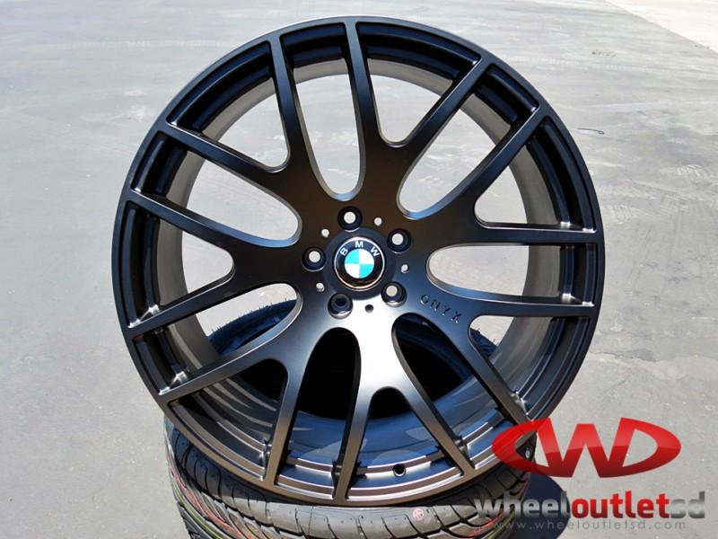 22" bmw x5 x6 csl style matte black wheels 5x120 mesh 19 20 