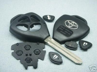 07 08 toyota camry remote uncut key shell new case w/chip