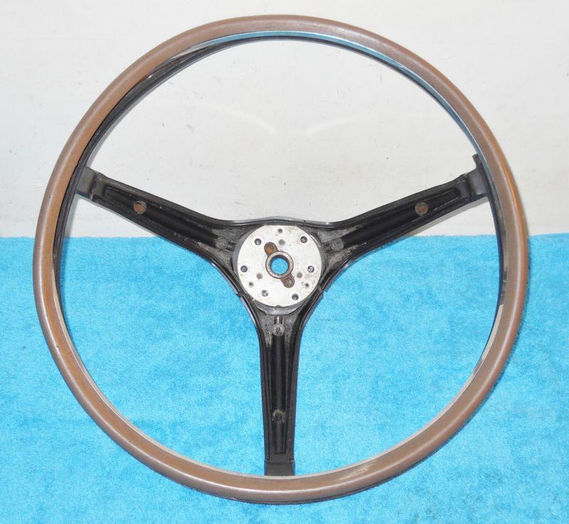 1967 mercury cougar xr7 gt 6.5 litre original black wood grain steering wheel