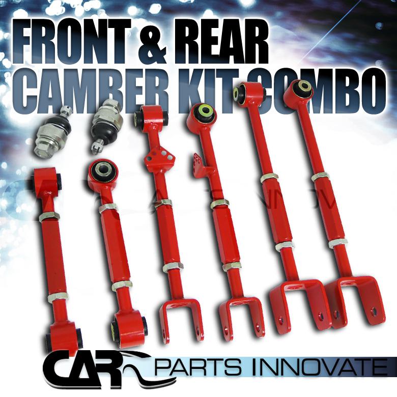 08-13 accord 09-13 tl tsx front ball joint+rear control camber arm kit