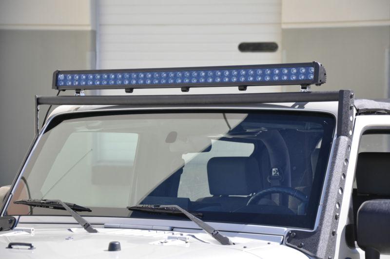 50" led light bar + windshield light bar bracket ko off road lights 198w dually