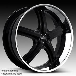Boss wheels, style 333, 24 x 10, 6 x 5.5" black p