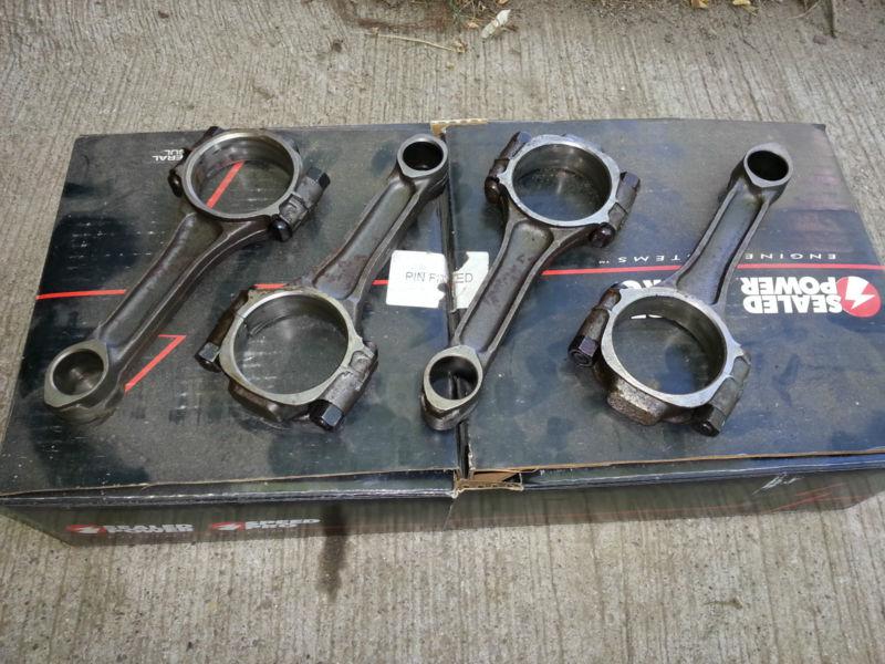 Sbc chevy chevrolet 400 connecting rods 383 stroker supercharged blower 