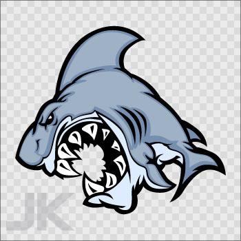 Decals sticker shark sharks attack strong jaws angry ocean pacific 0500 ag4f9